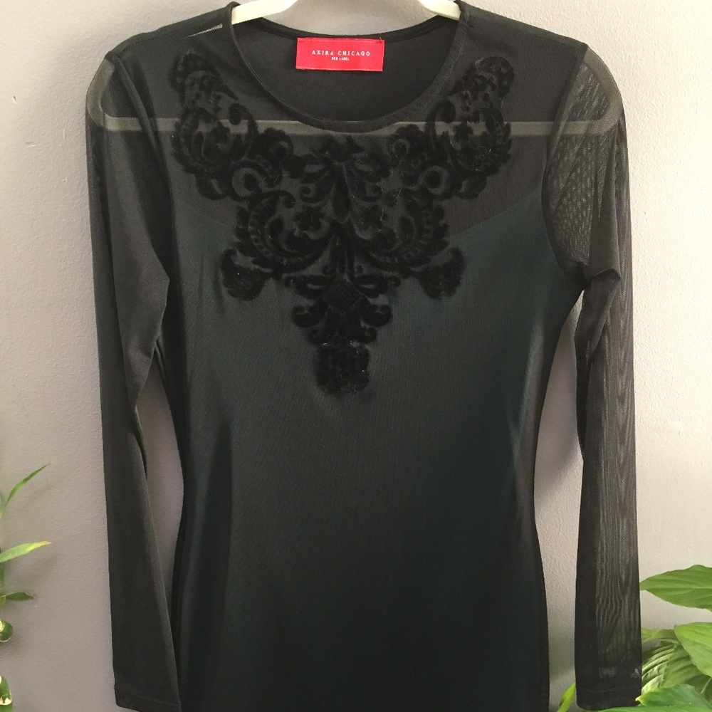 Akira Chicago Red Label Lacy Dress